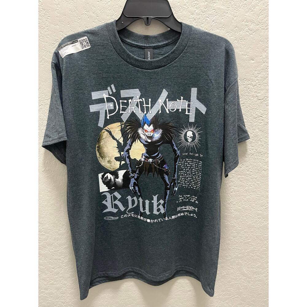 Death Note Ryuk Shirt Men Large Gray Heather